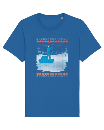 Christmas Fishing Time Royal Blue