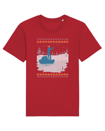 Christmas Fishing Time Red