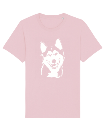Happy husky Cotton Pink