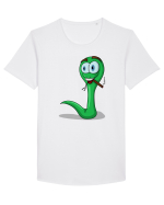Șarpe fumător Tricou mânecă scurtă guler larg Bărbat Skater