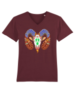 Colectia zodiac-Berbec Tricou mânecă scurtă guler V Bărbat Presenter