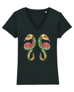 Colectia zodiac-Gemeni Tricou mânecă scurtă guler V Damă Evoker