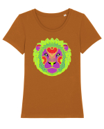 Colectia zodiac-Leu Tricou mânecă scurtă guler larg fitted Damă Expresser