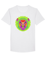 Colectia zodiac-Leu Tricou mânecă scurtă guler larg Bărbat Skater