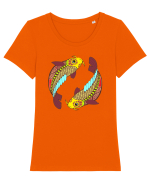 Colectia zodiac-Pesti Tricou mânecă scurtă guler larg fitted Damă Expresser