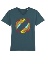 Colectia zodiac-Pesti Tricou mânecă scurtă guler V Bărbat Presenter