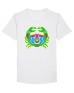 Colectia zodiac-Rac Tricou mânecă scurtă guler larg Bărbat Skater
