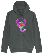 Colectia zodiac-Scorpion Hanorac cu fermoar Unisex Connector
