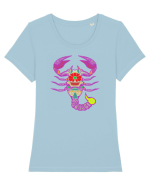 Colectia zodiac-Scorpion Tricou mânecă scurtă guler larg fitted Damă Expresser
