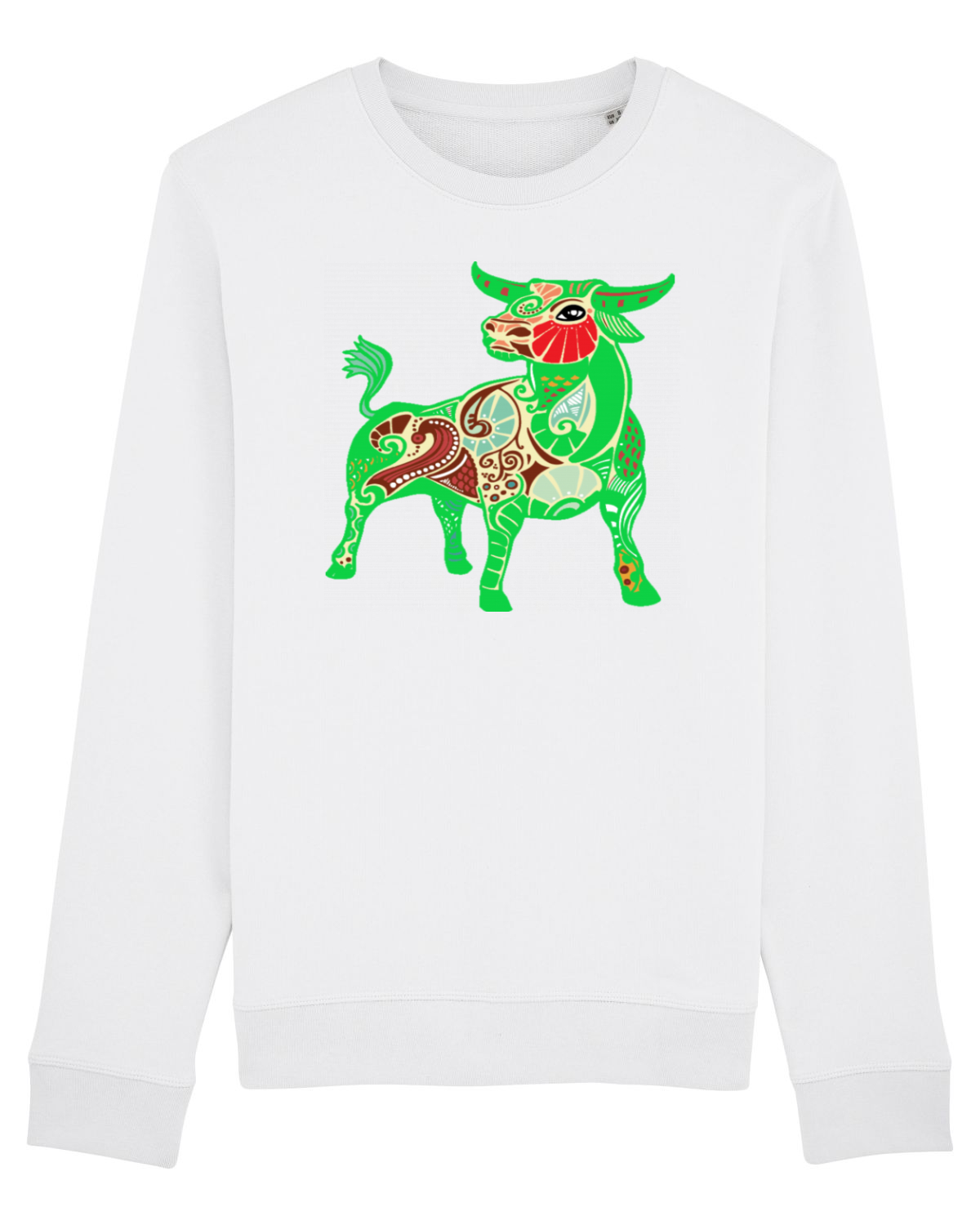 Bluză mânecă lungă Unisex Rise White