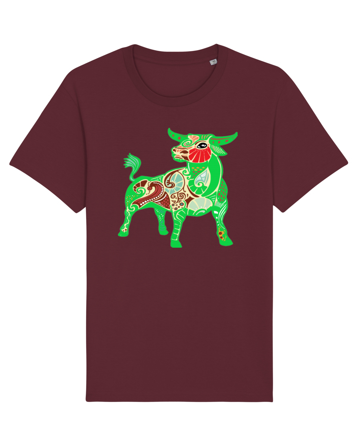 Tricou mânecă scurtă Unisex Rocker Burgundy