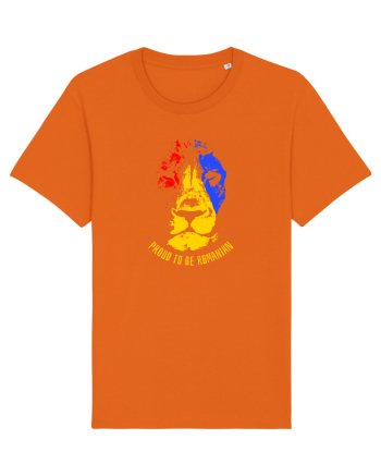 PROUD TO BE ROMANIAN Bright Orange
