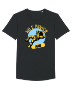 NU E PANICA, MAN! yellow Tricou mânecă scurtă guler larg Bărbat Skater