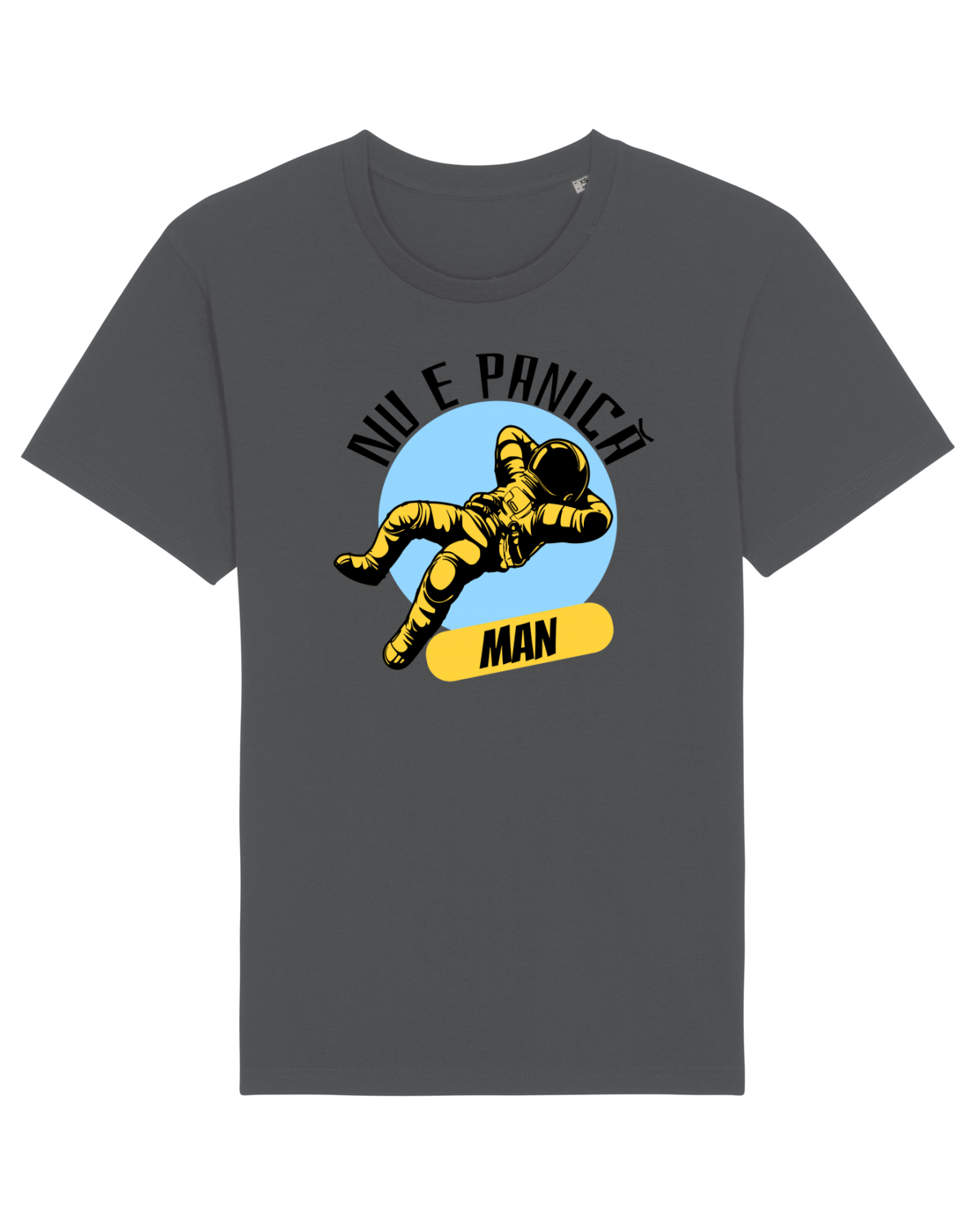 Tricou mânecă scurtă Unisex Rocker Anthracite
