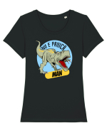 NU E PANICA, MAN! - dinozaur Tricou mânecă scurtă guler larg fitted Damă Expresser