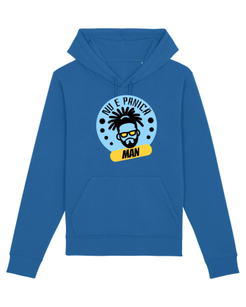 NU E PANICA, MAN! - Rasta Reggae Man Royal Blue