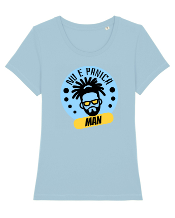 NU E PANICA, MAN! - Rasta Reggae Man Sky Blue