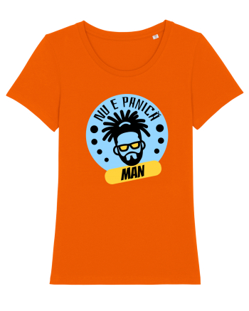 NU E PANICA, MAN! - Rasta Reggae Man Bright Orange