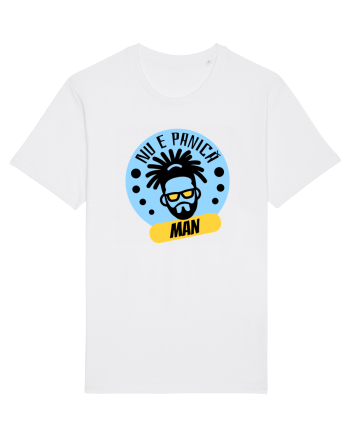 NU E PANICA, MAN! - Rasta Reggae Man White