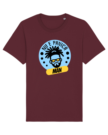 NU E PANICA, MAN! - Rasta Reggae Man Burgundy