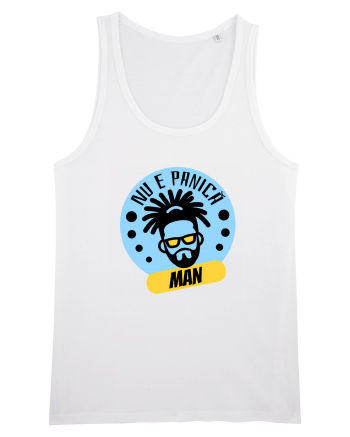 NU E PANICA, MAN! - Rasta Reggae Man White