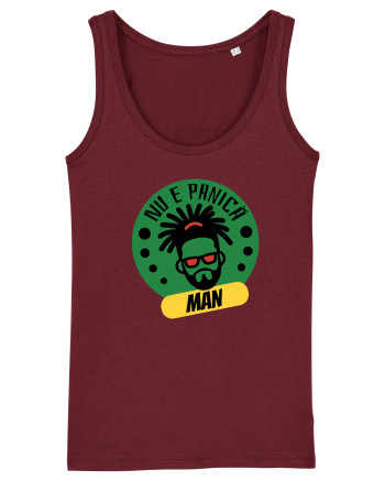NU E PANICA, MAN! - Rasta Reggae Man 2 Burgundy