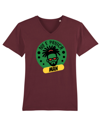 NU E PANICA, MAN! - Rasta Reggae Man 2 Burgundy