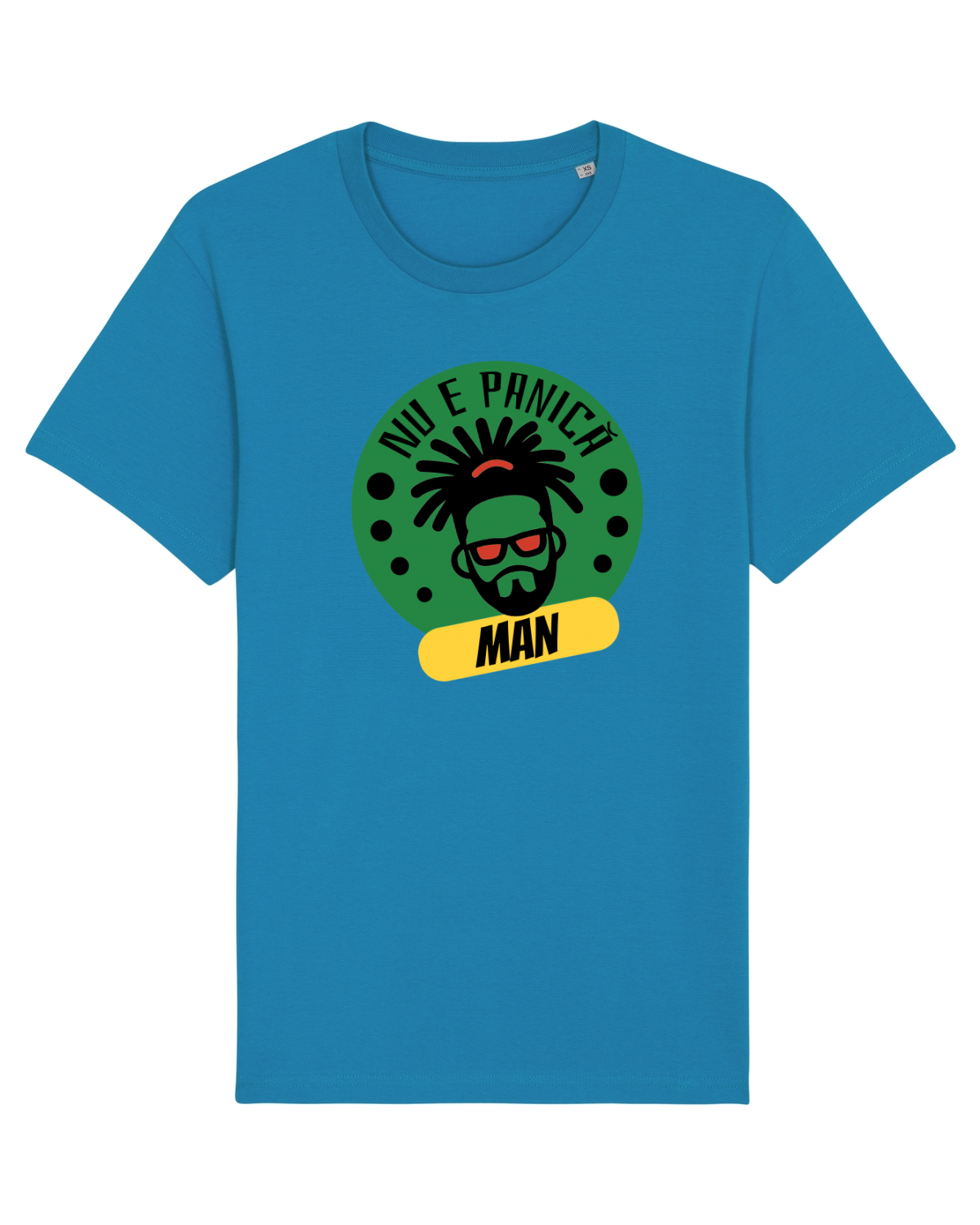 Tricou mânecă scurtă Unisex Rocker Azur