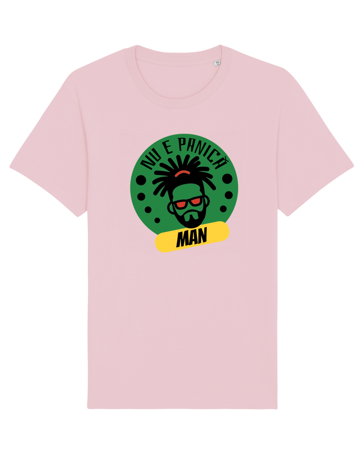 Tricou mânecă scurtă Unisex Rocker Cotton Pink