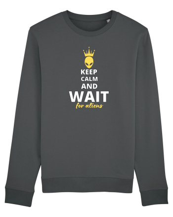 KEEP CALM AND WAIT FOR ALIENS Anthracite