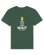 KEEP CALM AND WAIT FOR ALIENS Tricou mânecă scurtă Unisex Rocker