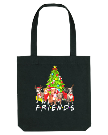 Christmas Pitbull Friends Black