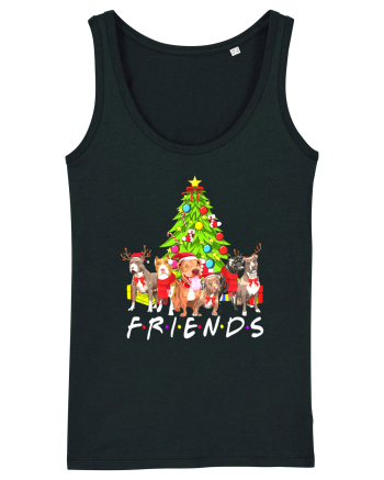 Christmas Pitbull Friends Black