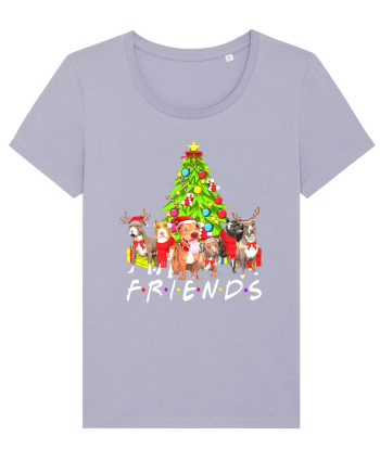 Christmas Pitbull Friends Lavender