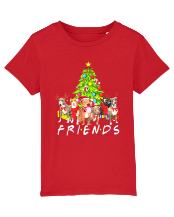 Christmas Pitbull Friends Red