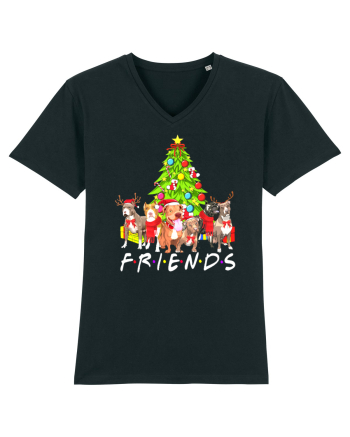 Christmas Pitbull Friends Black