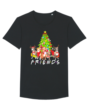 Christmas Pitbull Friends Black
