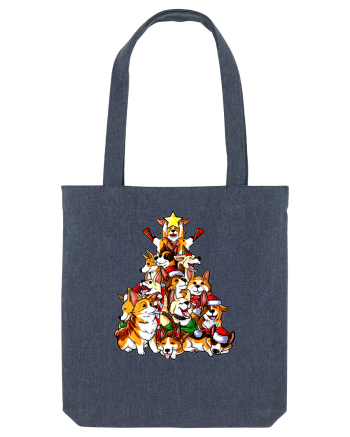 Corgi Christams Tree Midnight Blue