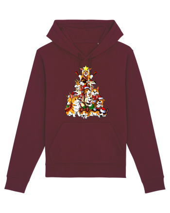 Corgi Christams Tree Burgundy