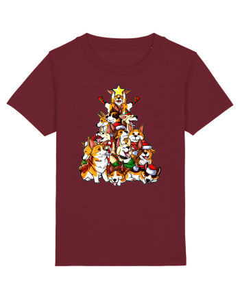 Corgi Christams Tree Burgundy