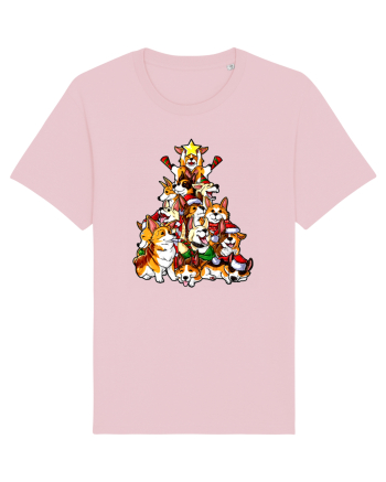 Corgi Christams Tree Cotton Pink