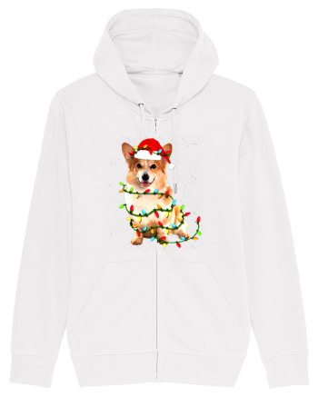 Corgi Christmas Light White