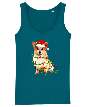 Corgi Christmas Light Ocean Depth