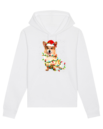 Corgi Christmas Light White