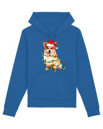 Corgi Christmas Light Royal Blue