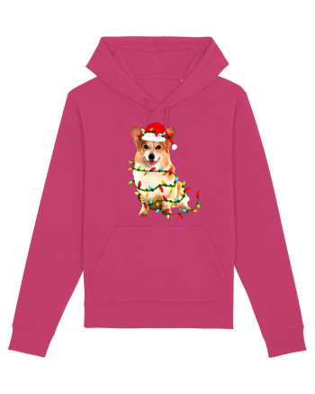 Corgi Christmas Light Raspberry