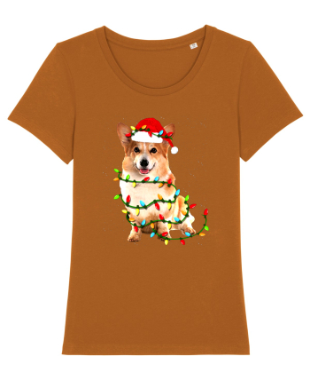 Corgi Christmas Light Roasted Orange