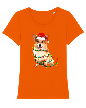 Corgi Christmas Light Bright Orange