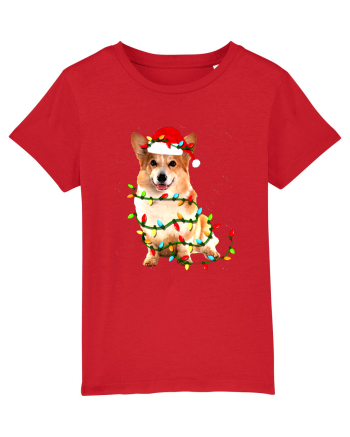 Corgi Christmas Light Red