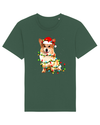 Corgi Christmas Light Bottle Green